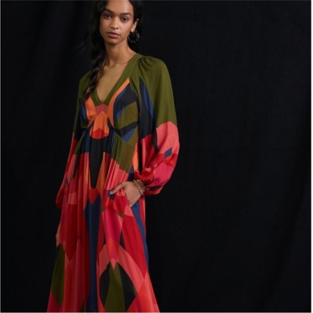Farm Rio Abstract Maxi Dress - Picture 3 of 5